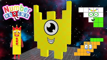 Numberblocks one hundred Draw Bricks Yello