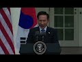 President Obama and President Lee of the Republic of Korea Talk to the Press