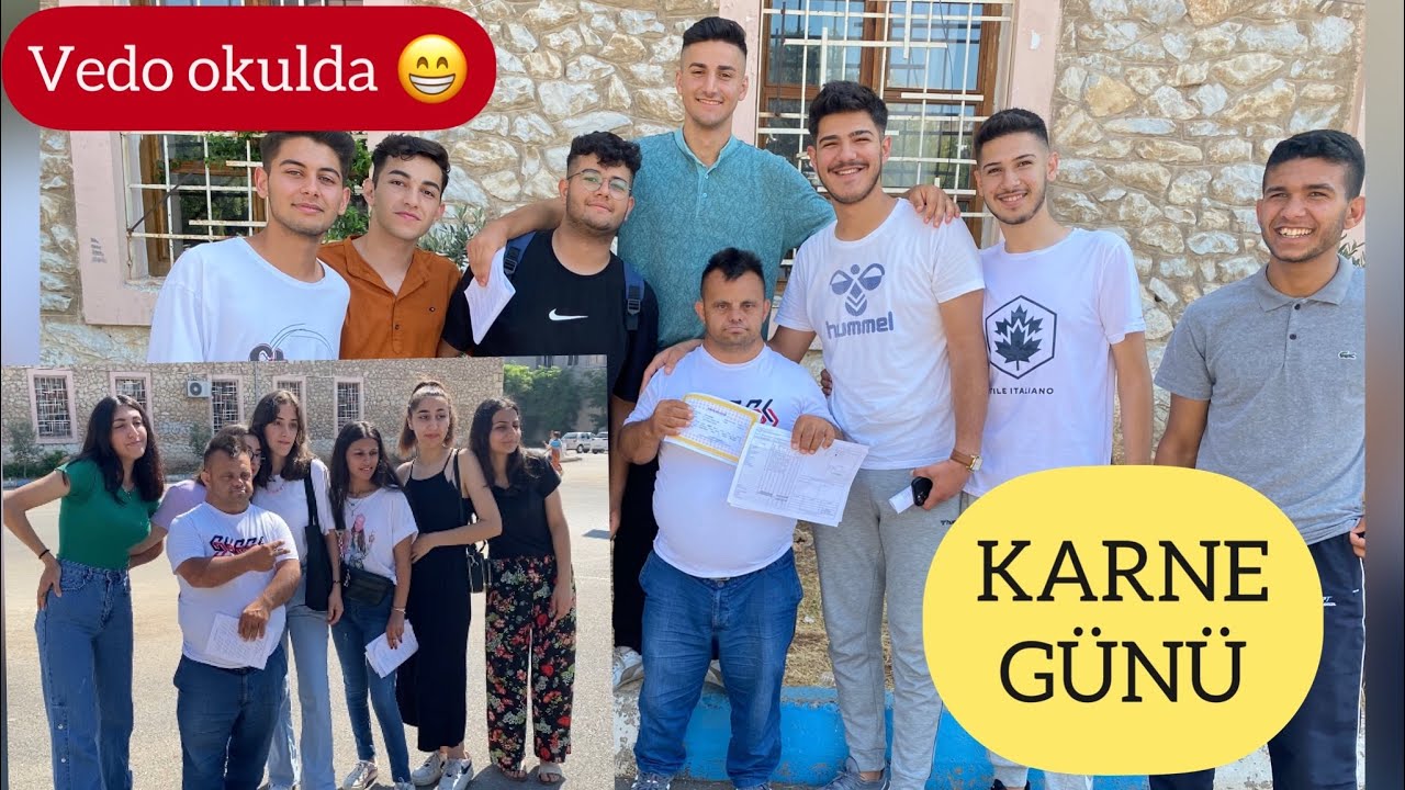 KARNEMİZİ ALDIK.. vedo peki ile geçti, sınıf arkadaşlarına veda 😁 #karne #okul #sınıföğretmeni