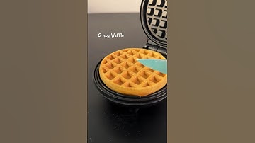 Crispy Waffle Recipe💕 #shorts #asmr