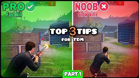 PUBG Mobile Part 1 ,TDM Tricks and top 3 tips  noob❌ pro ✅ Trick
