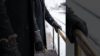 Black peccary winter gloves, fur lined #shorts