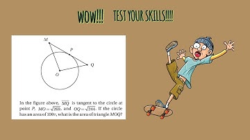 DIGITAL SAT MATH PROBLEM-Using the tangent to a circle and area to problem solve