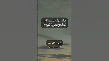 سورة الفرقان الآية ٤٨ الى ٥٢ بصوت الشيخ محمد صديق المنشاوي