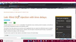 حل SQL injection_Lab13 - PortSWigger