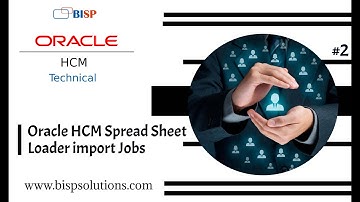 Oracle HCM Spread Sheet Loader import Jobs | Oracle HCM Managing Job | Oracle Fusion Jobs | HCM BISP