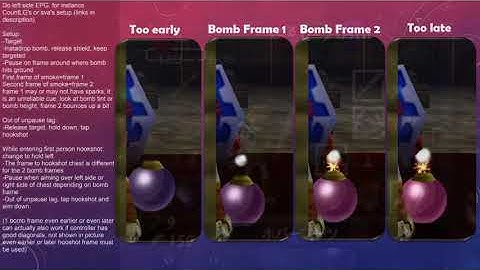 Early bow hookshot jump setup w/ 2-4 bomb frames no manual aim