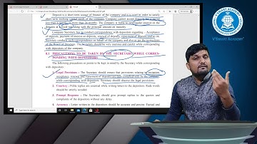 12th SP | Chap 8 | Correspondence With Depositors | Part 1