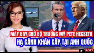 LIVE 15/10 - Máy bay chở bộ trưởng chiến tranh Mỹ hạ cánh khẩn cấp tại Anh Quốc