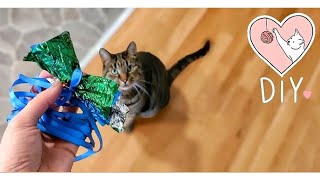 DIY Candy Wrapper CAT TOY🍬 by Samo Tries Cat Stuff 407 views 4 months ago 1 minute, 6 seconds