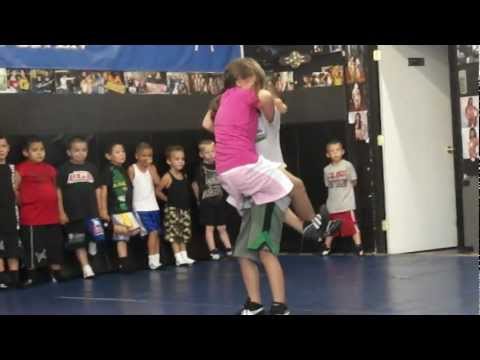 UGA KIDS GRAPPLING JENNIFER VS. JUNIOR 09/10/12