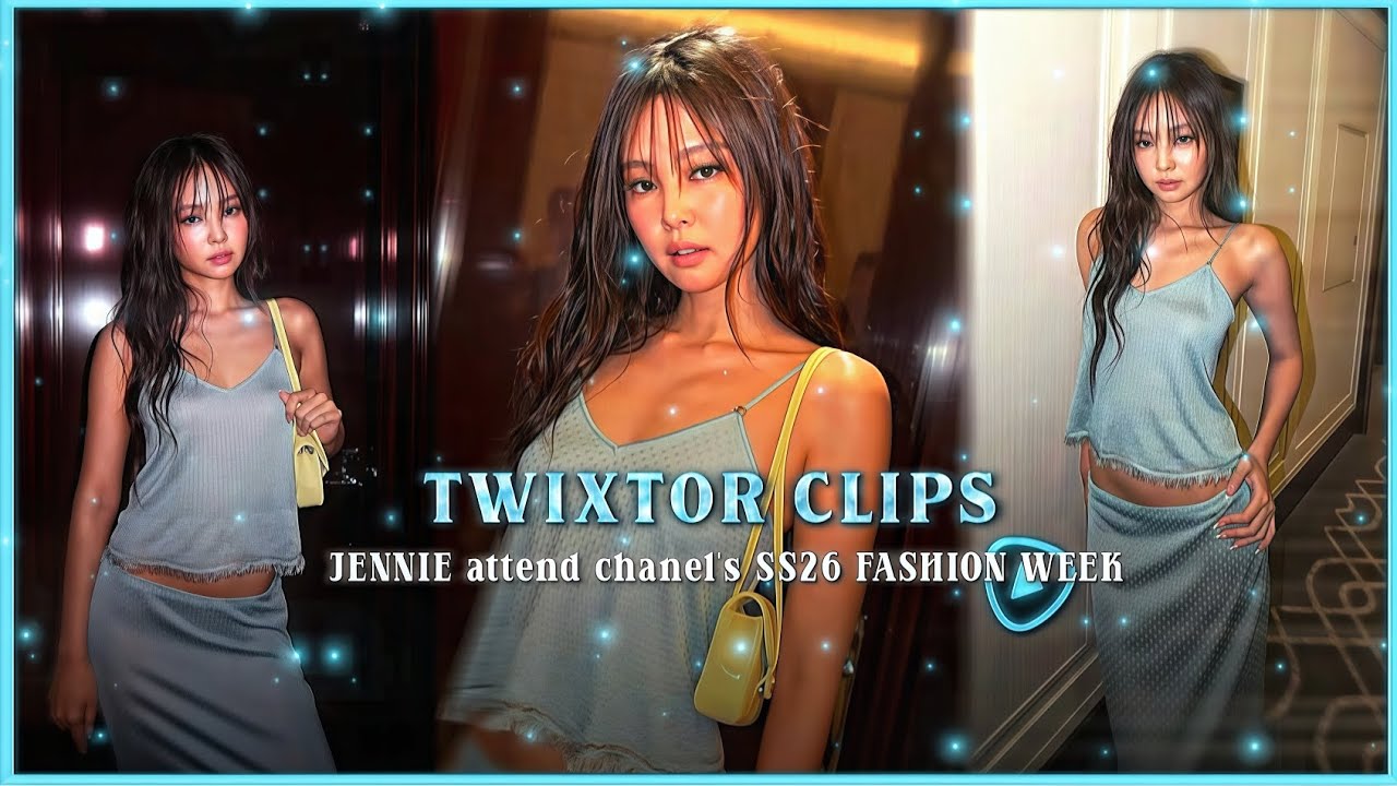 JENNIE TWIXTOR CLIPS 4K | JENNIE CHANEL'S SS26 FASHION WEEK TWIXTOR CLIPS 
