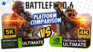 BATTLEFIELD 6 on GeForce Now ULTIMATE RTX 4080 vs RTX 5080