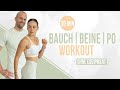 Bauch beine po workout fr zuhause  30 min  fr anfnger  profis  hiit training  no equipment