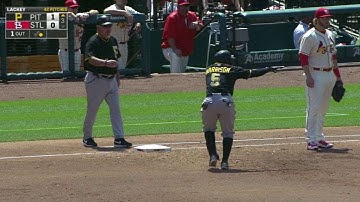 PIT@STL: Harrison brings Polanco home with a single