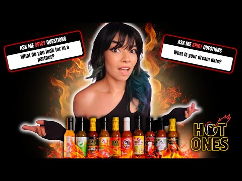Q&A Hot Ones Sauce Challenge with Even SPICIER Questions! 🔥