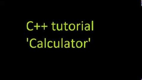 C++  programming tutorial -how to make  calculator in urdu/hindi