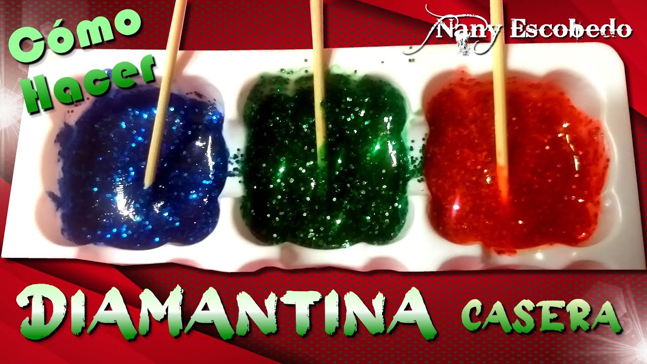 Cómo hacer DIAMANTINA Casera 👉😲👨‍👨‍👦