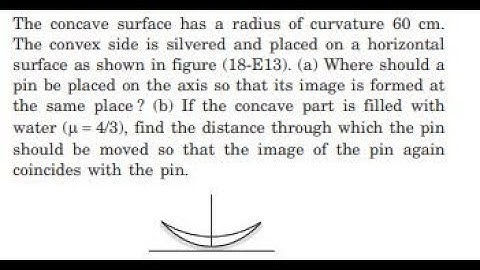 The convex surface of a thin concavo-convex lens of glass of refractive index has a radius of curvat