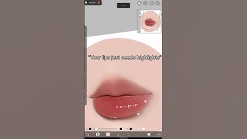 New lip highlights brush for Ibis paint x #ibispaintx #digitalart #tutorial