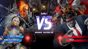 Marvel VS Capcom Infinite - Gameplay Arcade Mode - Ghost Rider & Monster Hunter - 60 FPS