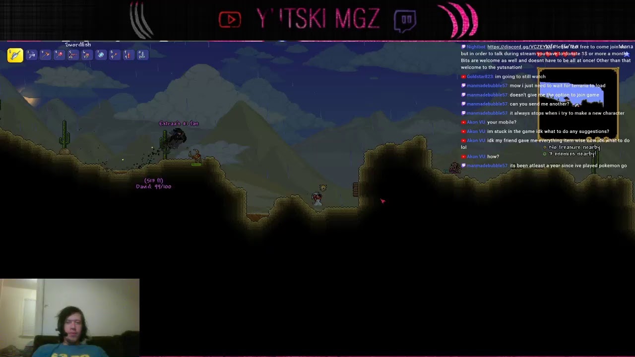 lets play terraria together! just !join1 and !join2 for rules - YouTube