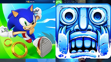 Sonic Dash Vs Temple Run 2 Frozen Shadows - Android,iOS All Levels Game Play Endless Run