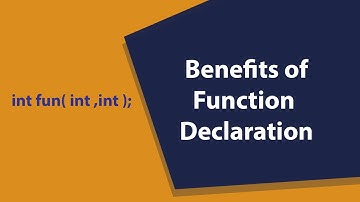 Function Declaration in C