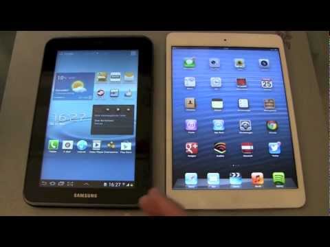 Video: Razlika Između Apple IPad Mini I Samsung Galaxy Tab 2 (7.0)