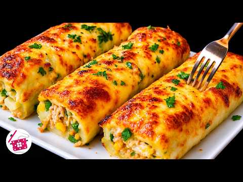 ХРУСТЯЩИЙ картофель с СОЧНОЙ начинкой! 🔥 Муж теперь просит готовить его КАЖДЫЙ ДЕНЬ! 😋