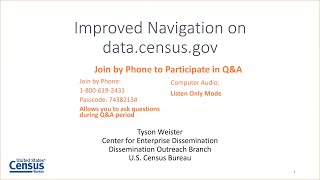Improved Navigation on data.census.gov