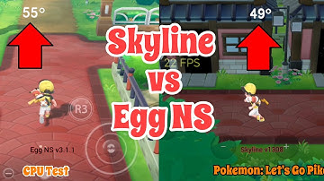 Skyline vs Egg NS | CPU Tempreture Comparison | Nintendo Switch Emulation On Android | Pokemon: LGP