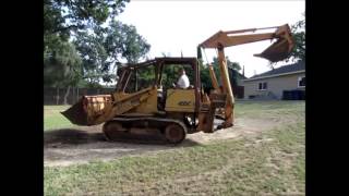 Lot #0100: 1986 Case 455C Crawler Loader with Backhoe Attachment