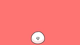 blob dances with rainbow background
