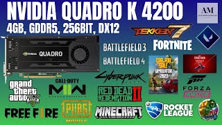 NVIDIA QUADRO K4200 [ 4GB, GDDR5, 256BIT, DX12 ] GAMEPLAY 2023, BENCHMARK