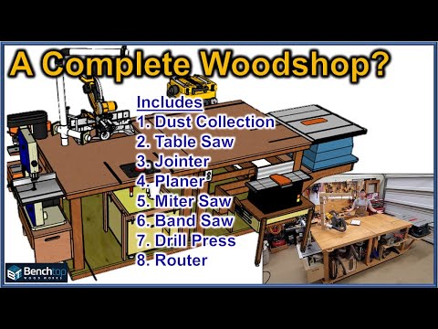 mobile 4x8 workbench with integrated power and dust collection ep 81