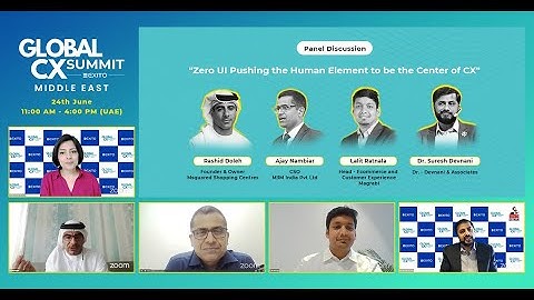 Panel Discussion on "𝐙𝐞𝐫𝐨 𝐔𝐈 𝐏𝐮𝐬𝐡𝐢𝐧𝐠 𝐭𝐡𝐞 𝐇𝐮𝐦𝐚𝐧 𝐄𝐥𝐞𝐦𝐞𝐧𝐭 𝐭𝐨 𝐛𝐞 𝐭𝐡𝐞 𝐂𝐞𝐧𝐭𝐞𝐫 𝐨𝐟 𝐂𝐗"