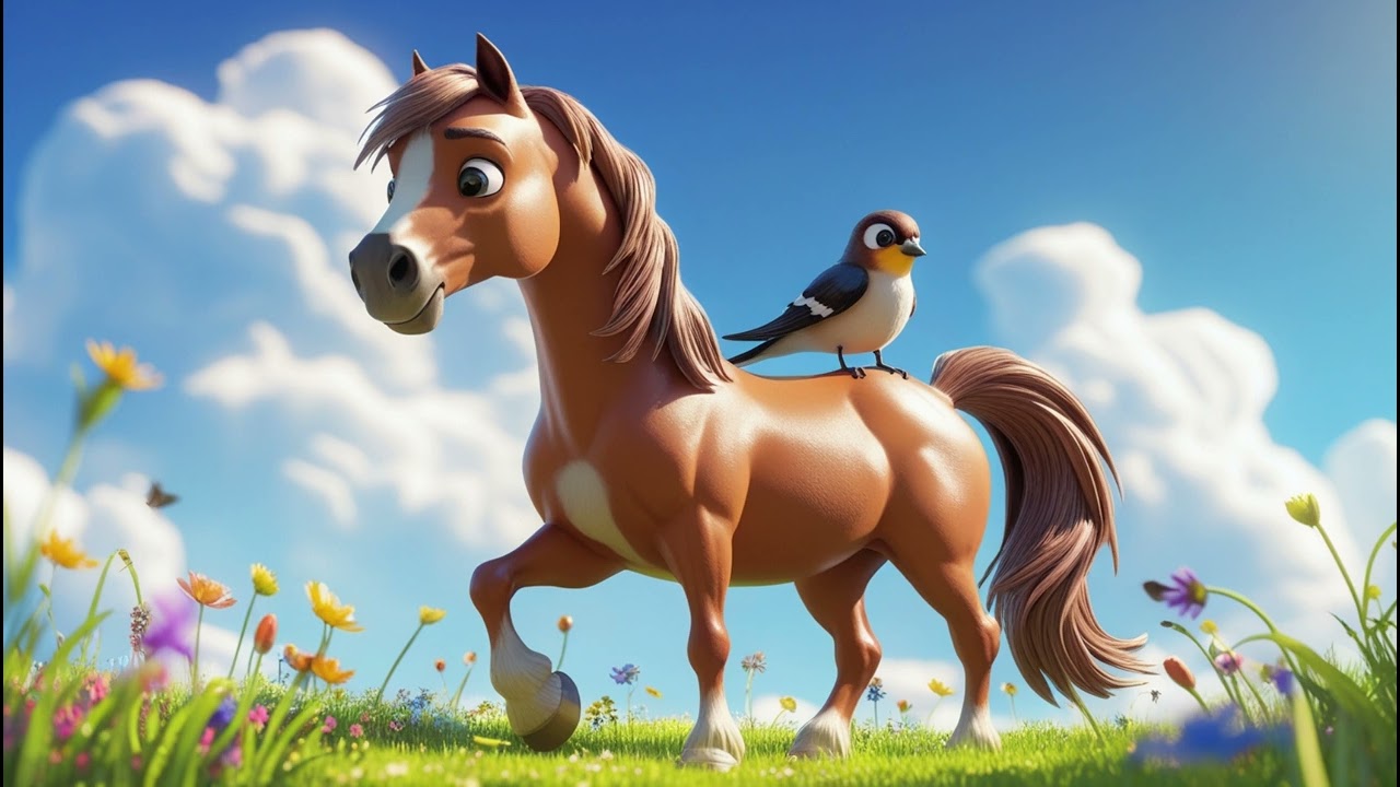 "🐴🐦 The Horse and the Barn Swallow 🎶 – A Peaceful Farm Tale!"
