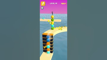 Stack Rider Game | #level49 | Satisfying Gameplay Walk-through #shorts #gaming #stackrider