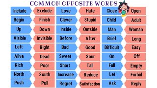 English With Mukesh - Opposite words . . . . .. #vocabulary