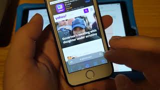 ios 15. Safari moves URL tab to bottom of browser. Iphone you now have tab icons that you can slide screenshot 4