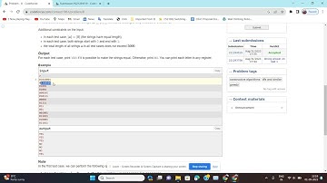 Two Binary Strings || Codeforces 1861-B