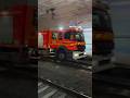 **RARE** Fire Truck Responding Driving on Train Tracks! subscribe for more! #firefighter #explore