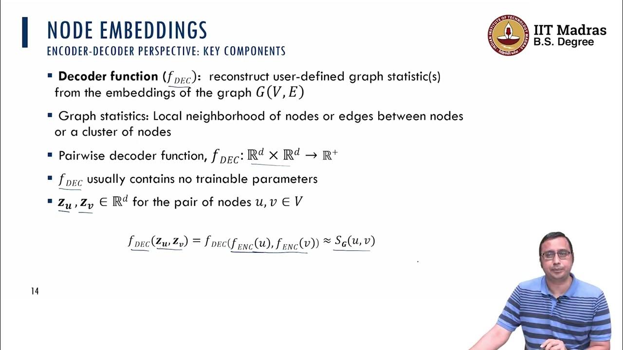 Node Embeddings: Encoder-Decoder Perspective - YouTube