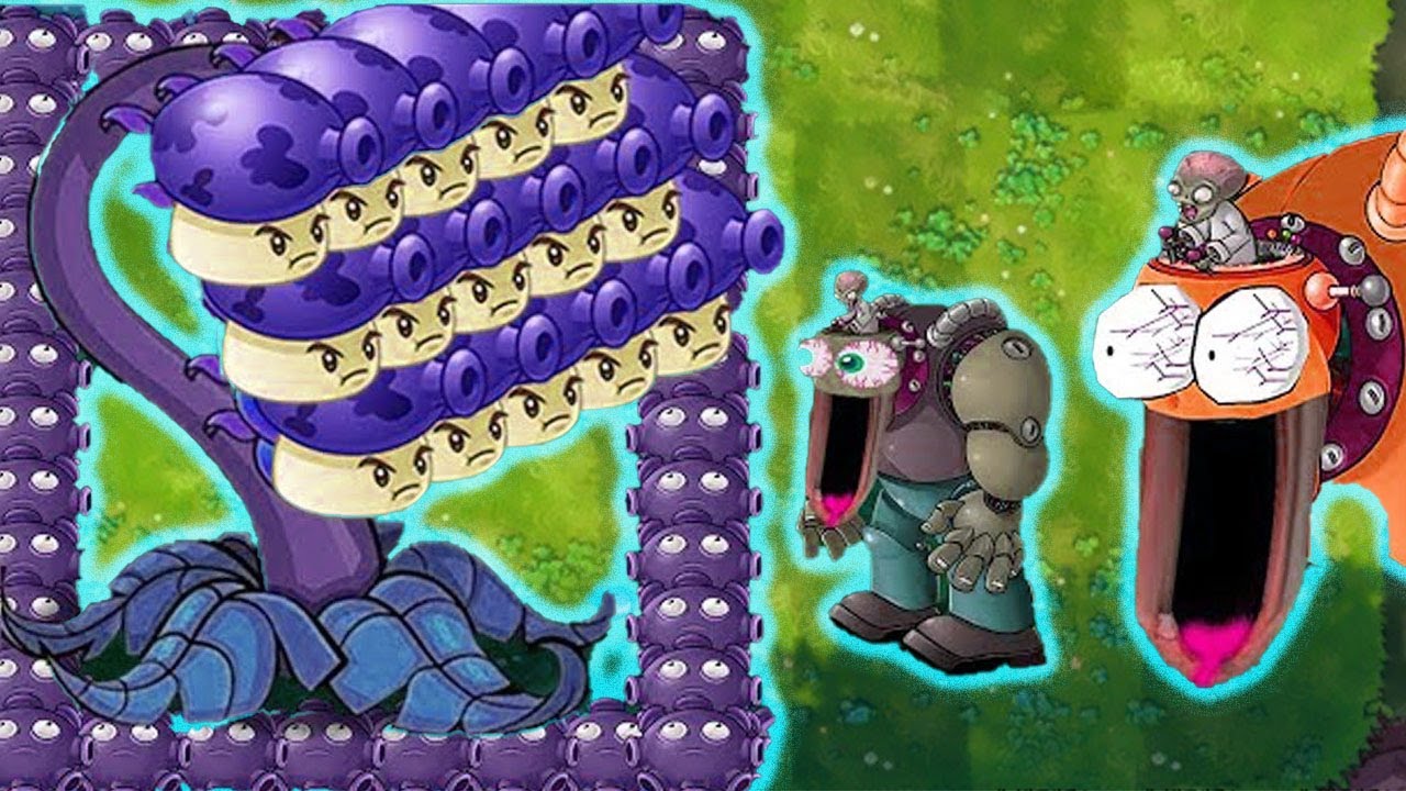 PLANTS VS ZOMBIES - MINI GAME || FUME SHROOM GLOOM SHROOM VS ALL ...