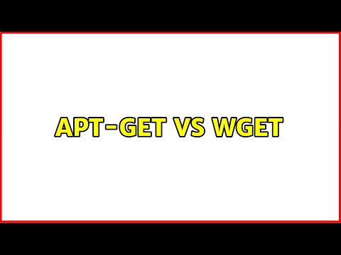 Ubuntu: Apt-get vs Wget