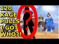 120 KAGE TREASURE PULLS | NARUTO ONLINE