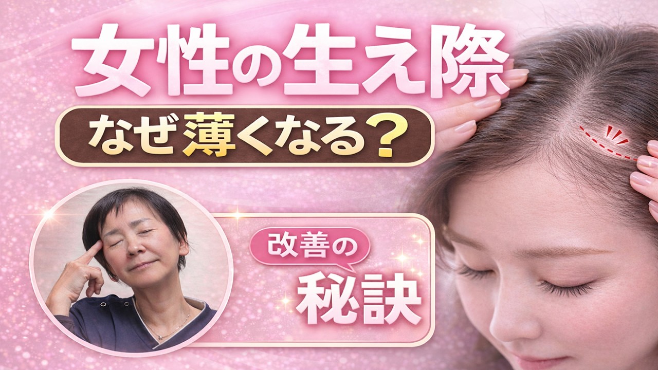 【女性の生え際の悩み】生え際の薄毛改善の秘訣