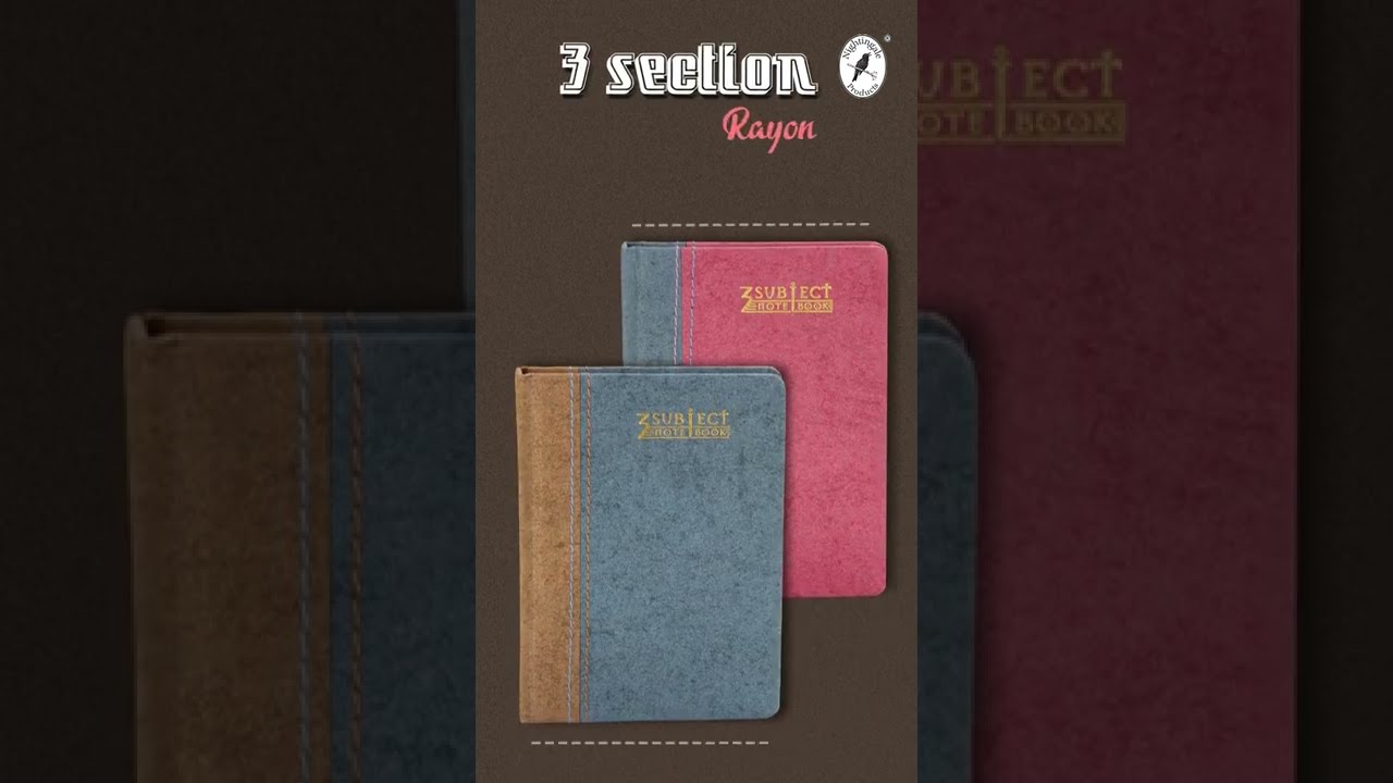 3 subject Notebook - Nightingale Shop