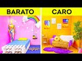 DESAFÍO DE REMODELACIÓN DE CUARTOS || Rica vs. pobre | Muebles baratos VS. caros para ti por 123 GO!